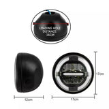 Motorcycle 6.5" 7" Headlight Round LED Driving Lamp Head Lamp with Brackets Set - TDRMOTO