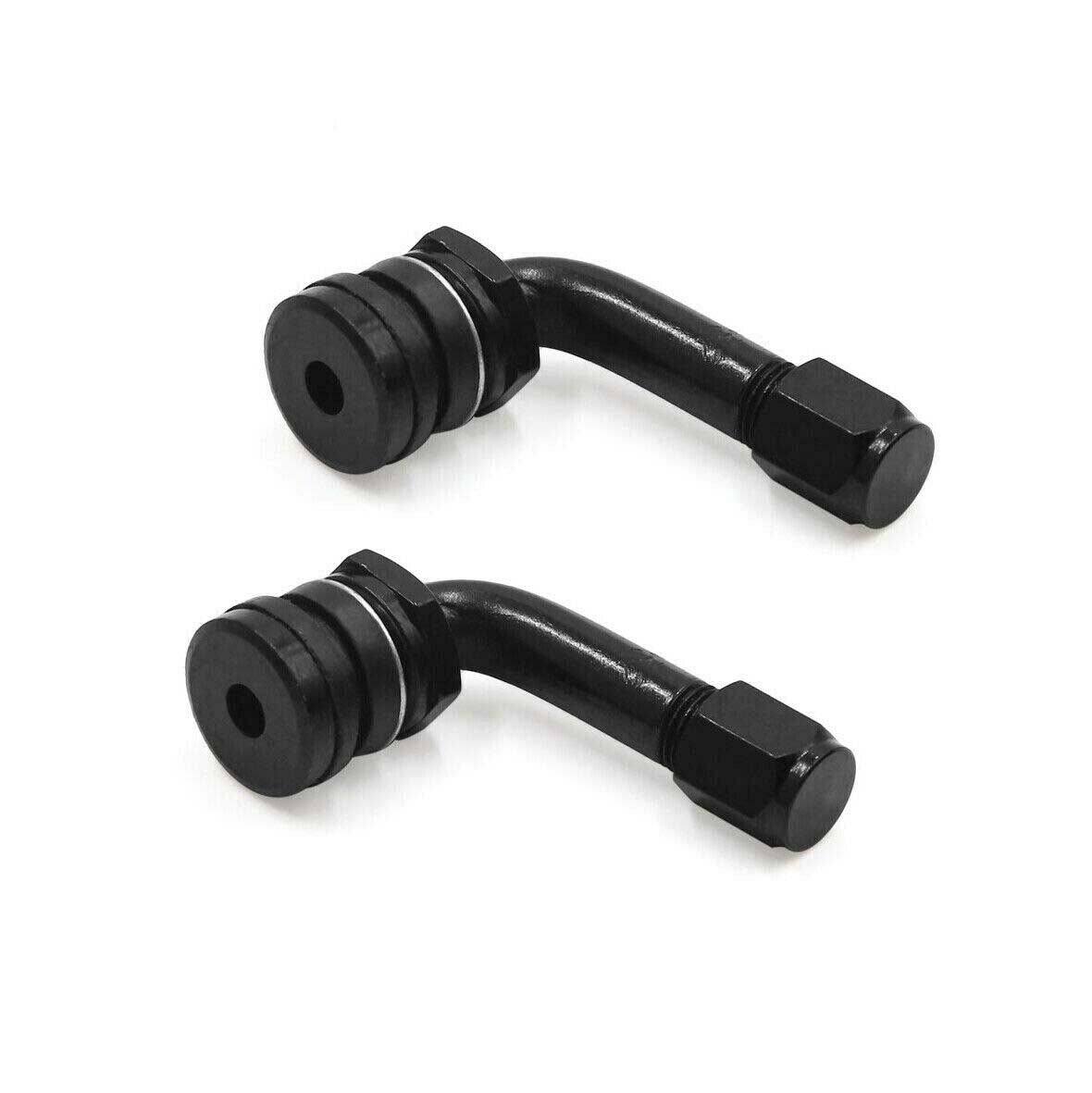 2pcs Car Motocycle Tyre Tire Valve Tubeless Metal Valve Stems With Dust Caps - TDRMOTO