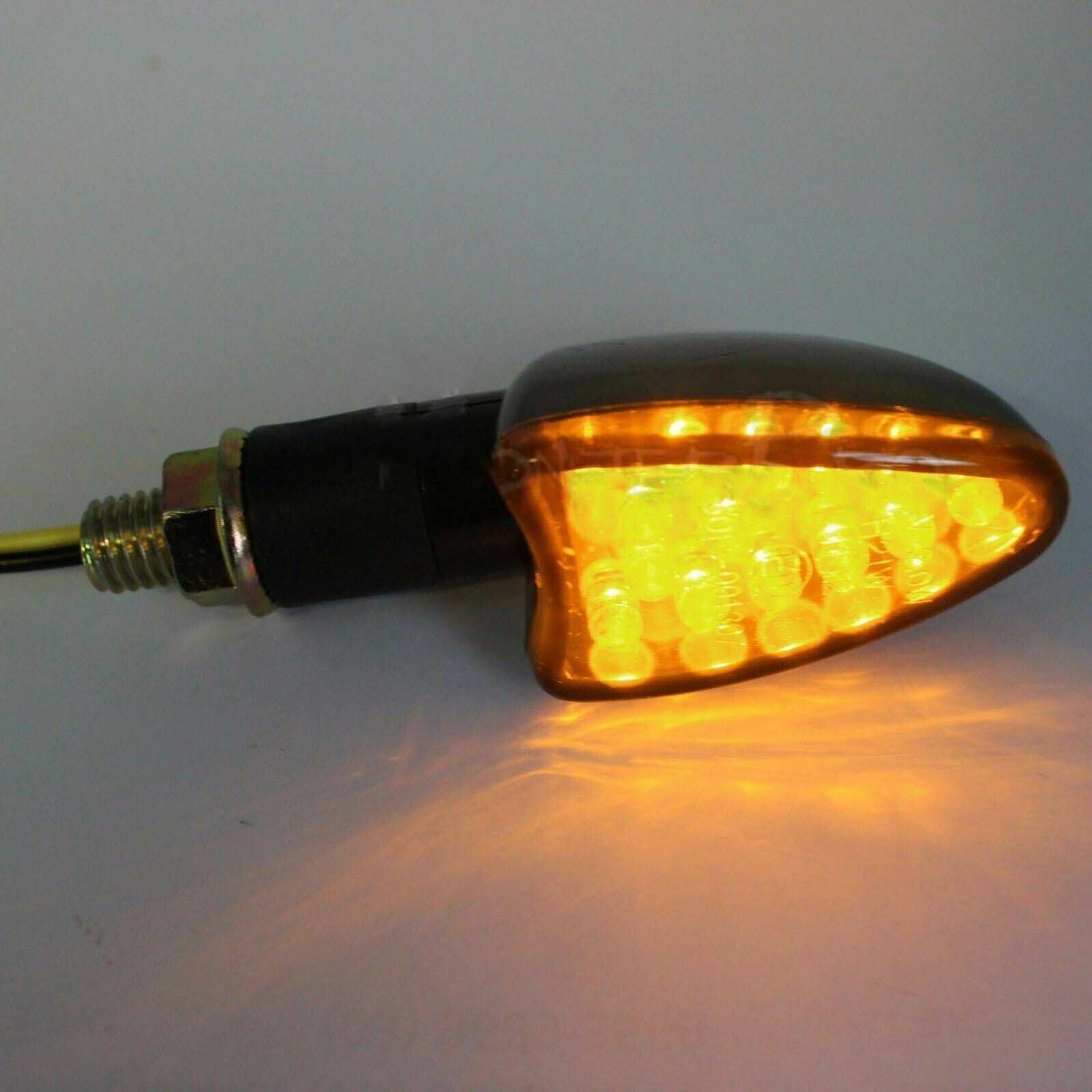 4 x Black Turn Signal Indicators Lights For Suzuki DR350 350 650 400 DL DRZ400 - TDRMOTO