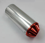 Universal Motorcycle Scooter Dirt Bike 32mm Slip On RED Exhaust Muffler Pipe - TDRMOTO