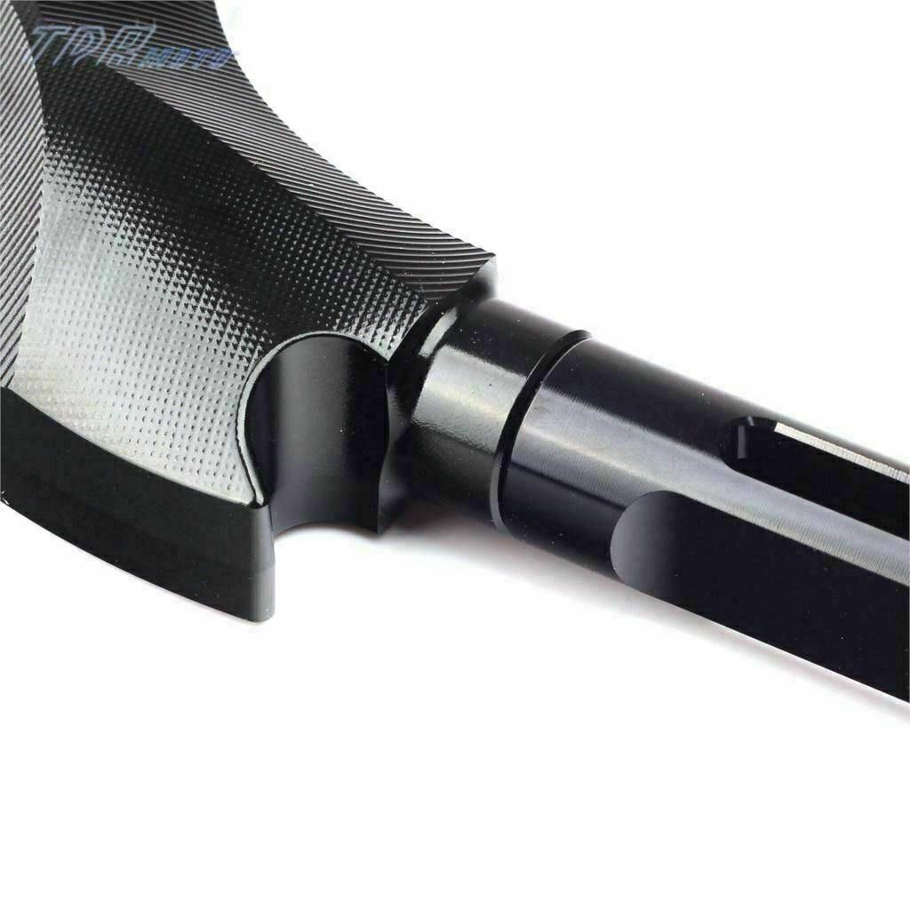 Pair of Quality Motorcycle 8MM 10MM CNC AXE Aluminum Rear View Side Mirrors CNC - TDRMOTO