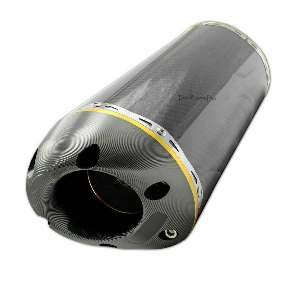 Carbon Fiber Exhaust Muffler Silencer For Kawasaki Ninja 250R 2011 2012 2013 14 - TDRMOTO