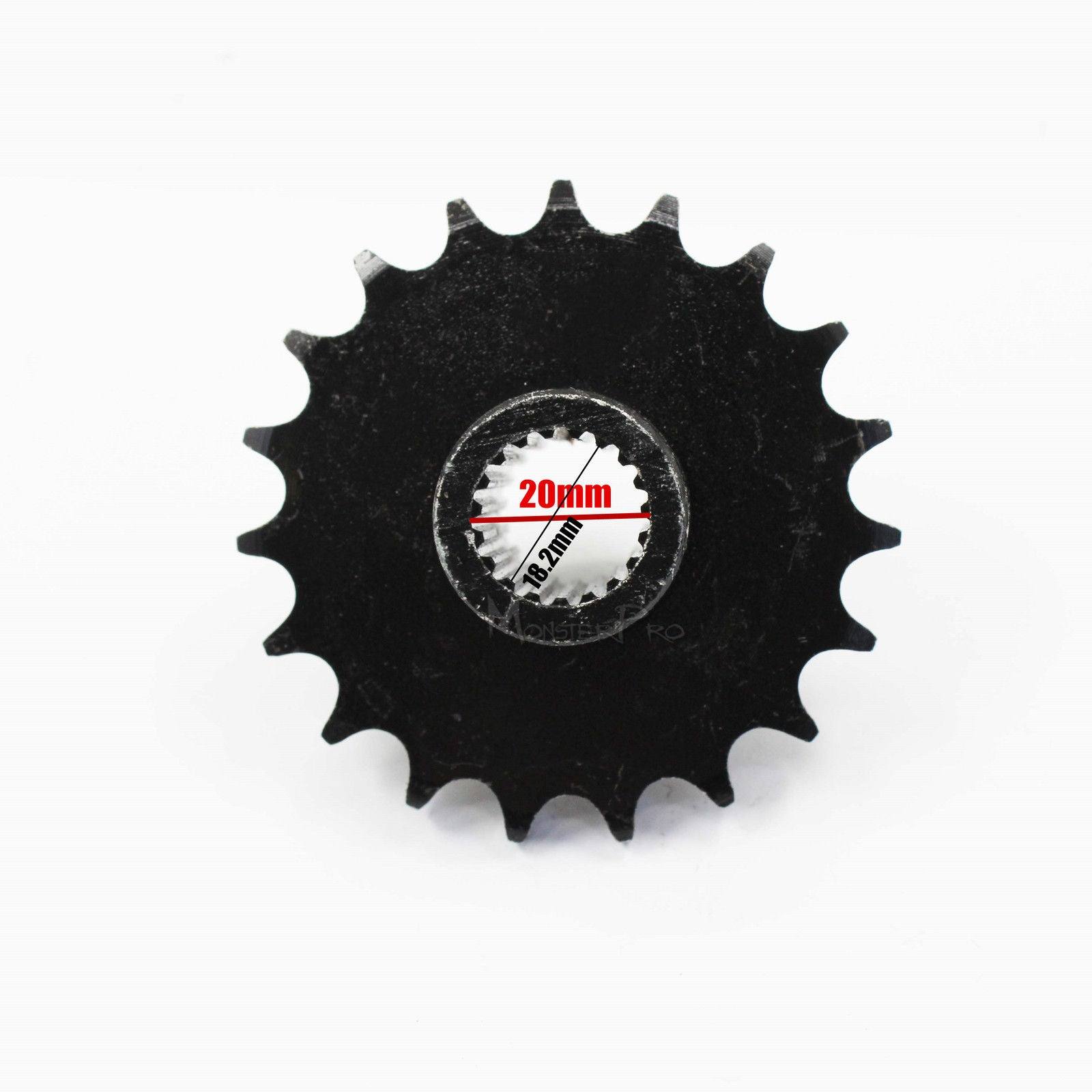 19 Teeth 428 Long Front Chain Sprocket Cog Gy6 150cc Quad Dirt Bike ATV Buggy - TDRMOTO