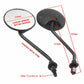 Motorcycle Motorbike Rear View Vintage Mirrors Universal Fit 10mm 8mm - TDRMOTO