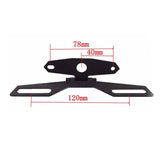 Motorcycle Dual Sport Folding License Plate Mount Tag Bracket Tail Light Holder - TDRMOTO