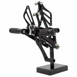 Black Rearset Footpegs Footrest For Yamaha YZF R1 2007-2008 - TDRMOTO