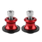 RED 6MM Swingarm Spool Sliders Stand Bobbins for Yamaha MT-03 - TDRMOTO