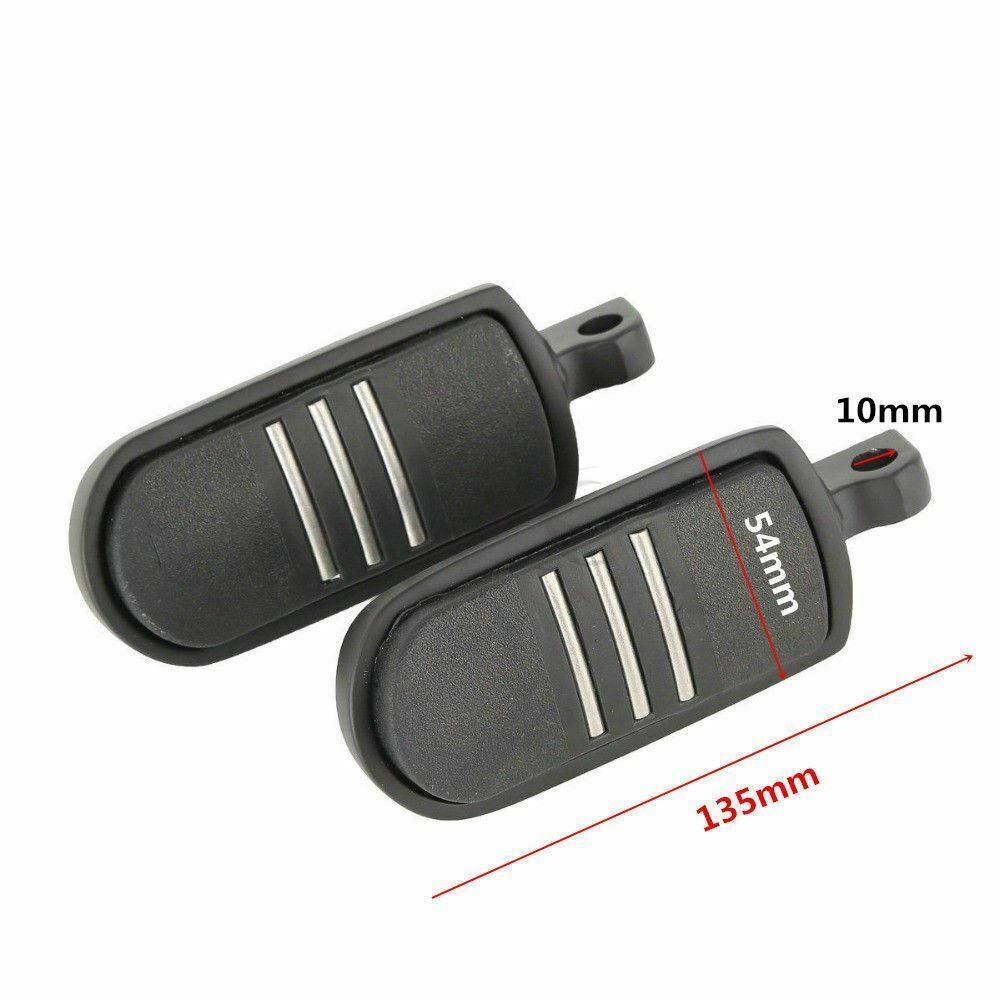 1 Pair Black Motorcycle Highway Passenger Foot Pegs Footrest for Harley Davidson - TDRMOTO