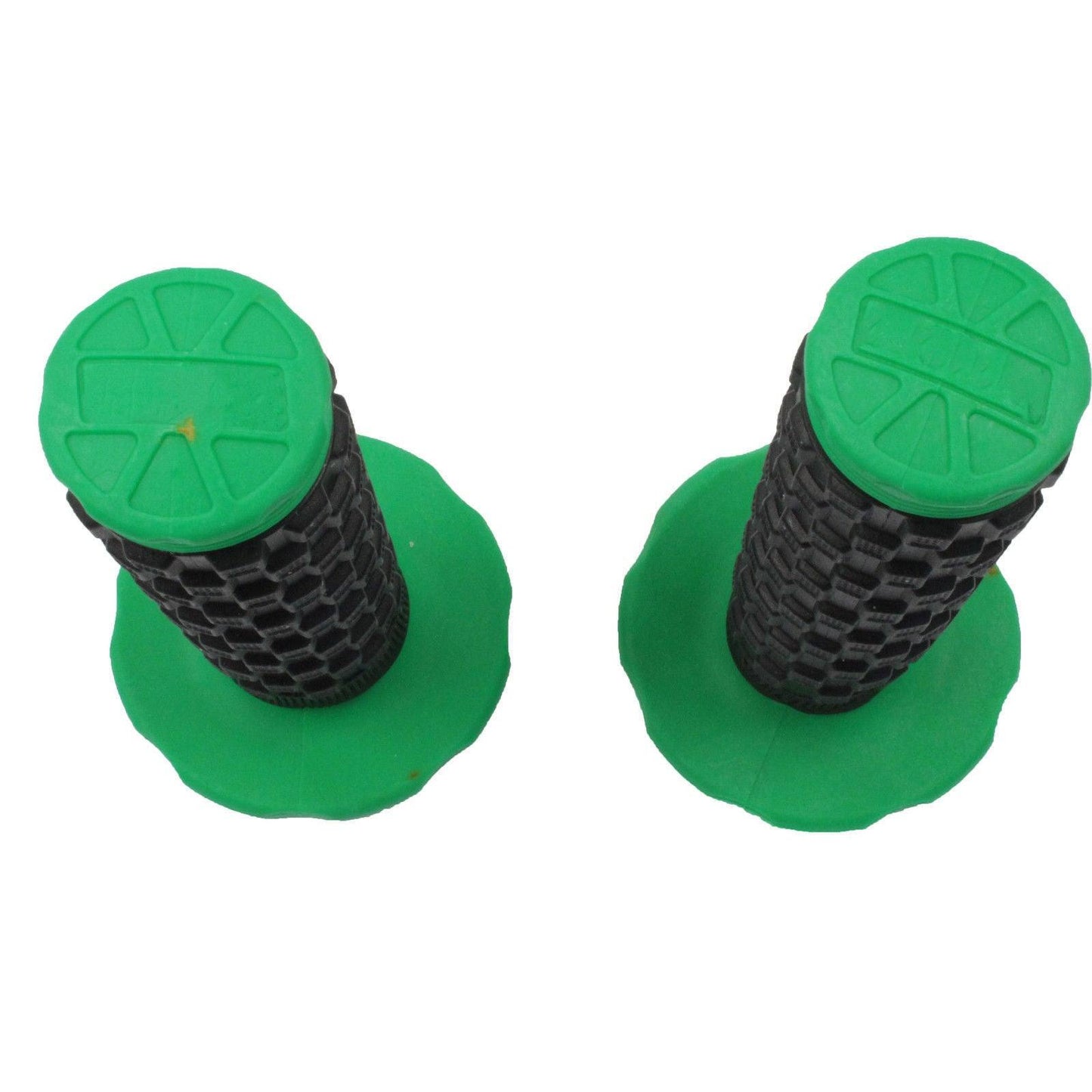 Green Black Motorcycle Grips 7/8" 22mm Handle Bar Pro Pit Dirt Bike Hand Grip - TDRMOTO
