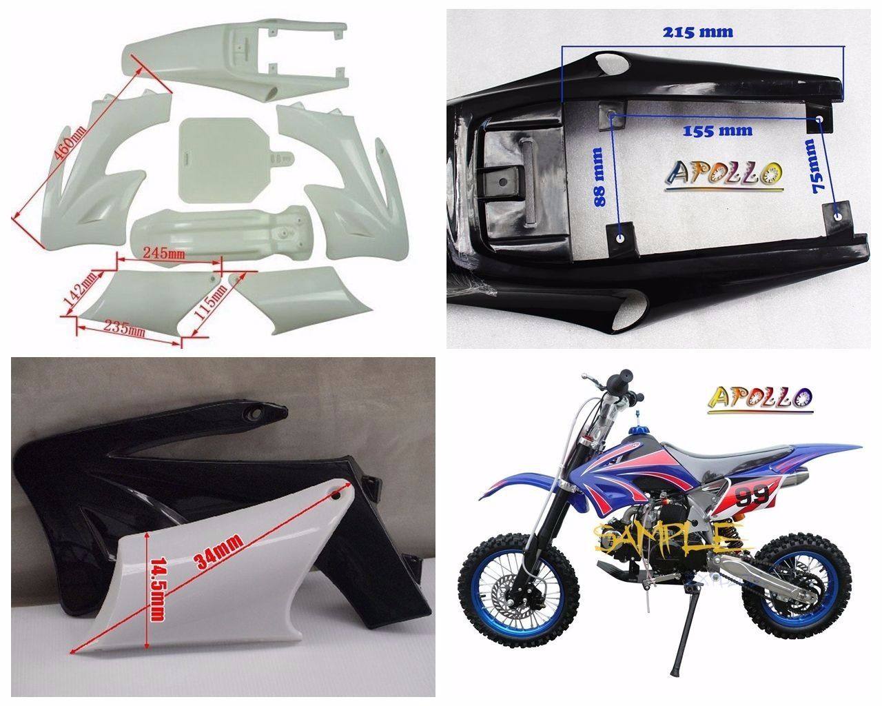 For Apollo Foam Seat 110 125cc 150cc Thumpstar Atomik Orion Dirt Pit Bike Black - TDRMOTO