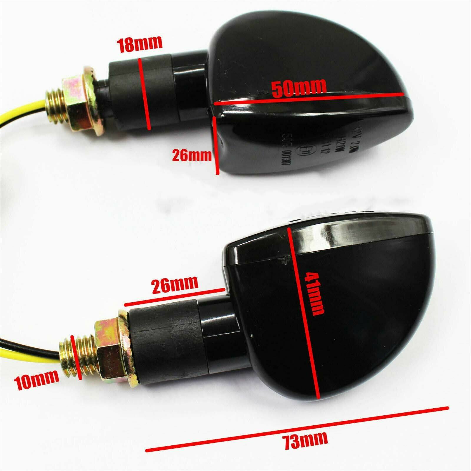 4 x Black Turn Signal Indicators Lights For Suzuki DR350 350 650 400 DL DRZ400 - TDRMOTO