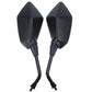Motorcycle Black Rearview Mirrors For Kawasaki Z1000 Z750 Versys KLE 650 ZRX1100 - TDRMOTO