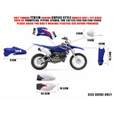 For TTR110 110/125/150/160/200/250CC Atomik Pitpro Thumpstar BLACK Plastics Kit - TDRMOTO