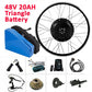 1500W 26" 48V Electric Bike EBike Conversion Kit - 20AH Battery - TDRMOTO