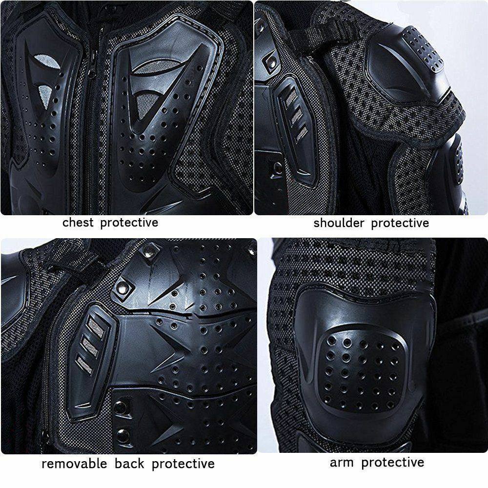 Motocross Dirt Bike Body Armour Jacket Chest Shoulder Quad Motorcycle Protection - TDRMOTO
