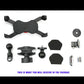Motorcycle Fork Stem Mount Base Cylindrical Bore Wall Phone Mobile GPS Holder - TDRMOTO