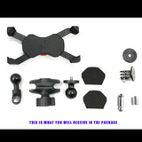 Motorcycle Fork Stem Mount Base Cylindrical Bore Wall Phone Mobile GPS Holder - TDRMOTO