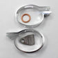 Silver Big Bore Dual Exhaust Muffler CRF50 STYLE Atomik Pitpro Thumpstar DHZ - TDRMOTO