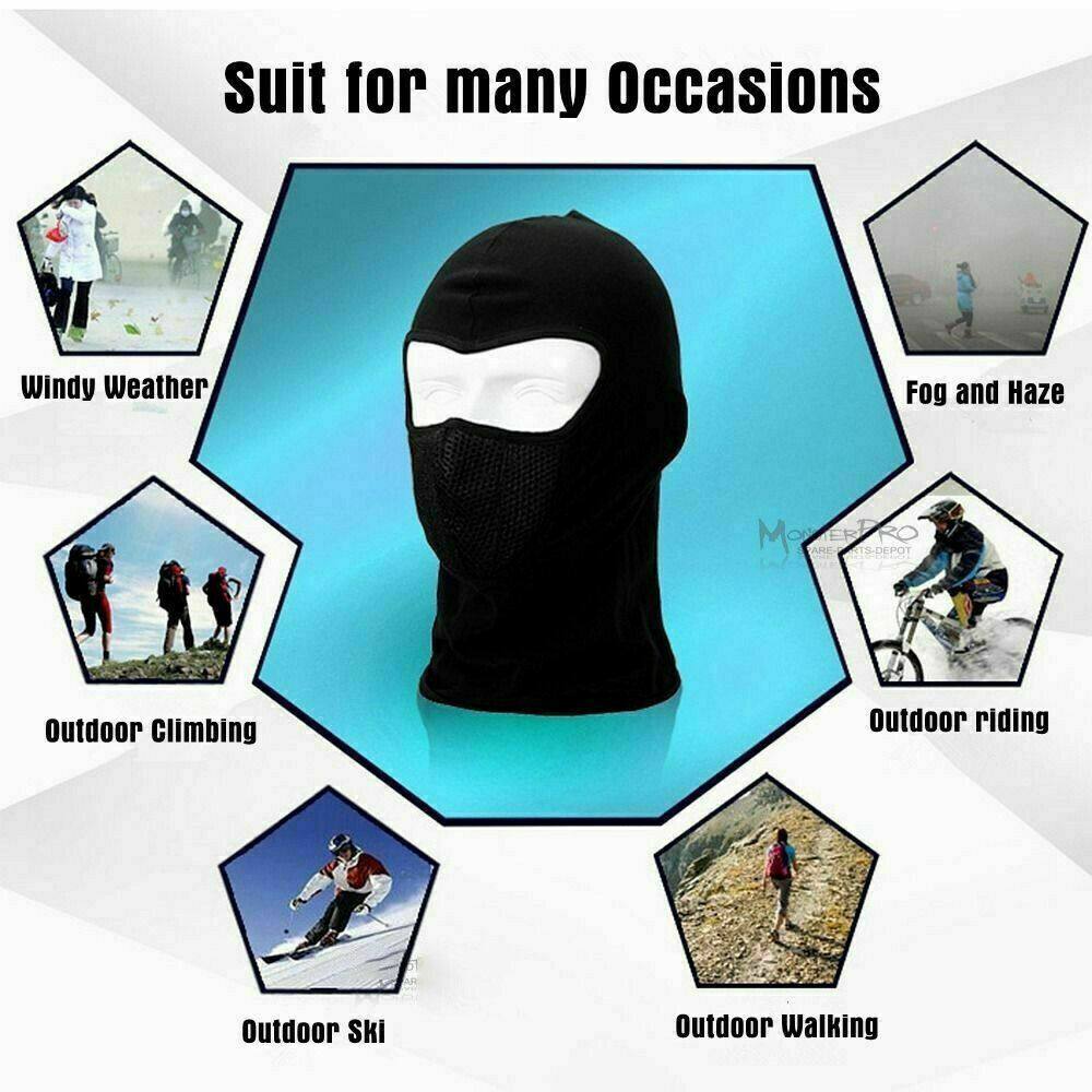 Unisex Outdoor Full Face Mask Head Neck SKI Protection Balaclava Cycling Bike - TDRMOTO