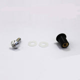 10pcs 5mm Motorcycle Windscreen Windshield Bolts Screw Kit Nuts Washers Silver - TDRMOTO