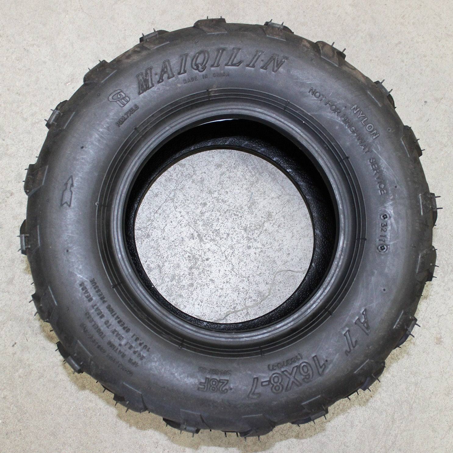 16x8-7" Tubeless Tyre Tire For 70cc/110/125cc ATV Quad Bike Buggy Go Kart - TDRMOTO