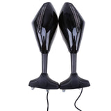 Motorcycle Side Mirrors + Led Indicators For Kawasaki Ninja 250R 2008-2011 - TDRMOTO