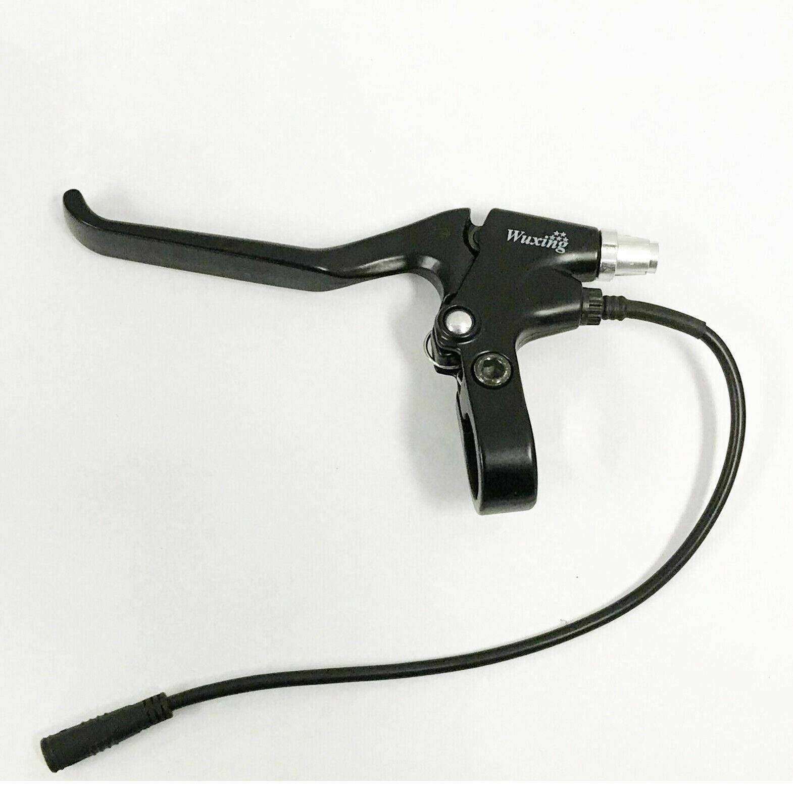 Left Hand Side eBike Wuxing Brake Lever with 3 Pins Female Waterproof Plug Connector - TDRMOTO