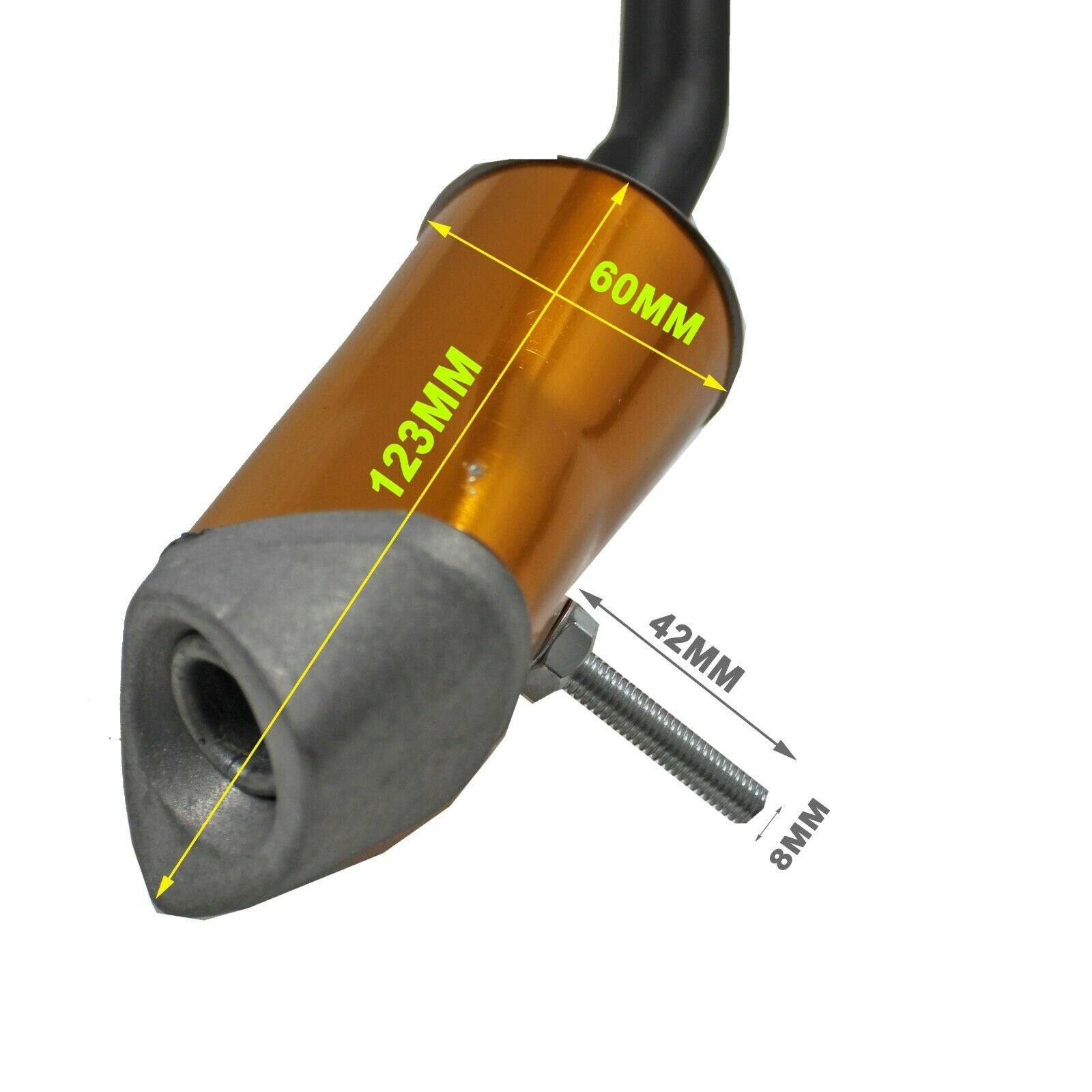 Exhaust Pipe Muffler For 49cc 2 Stroke Engine Mini Pocket ATV Quad Dirt Bike Scooter - TDRMOTO