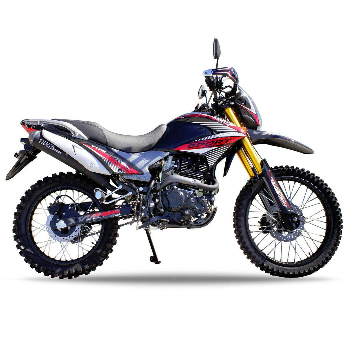 2025 TDR Red XVW300 300cc Off Road Dirt Bike Farm Trail Use REC REG Ready - TDRMOTO