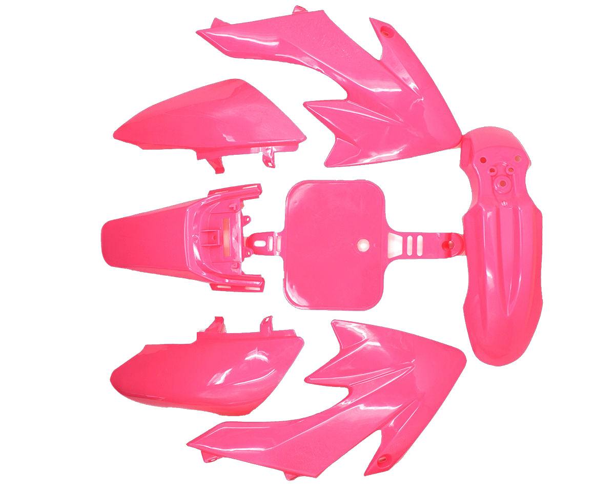 CRF50 Pink Plastics Fairing Fender Kit For Honda CRF50 Style Dirt Bikes - TDRMOTO