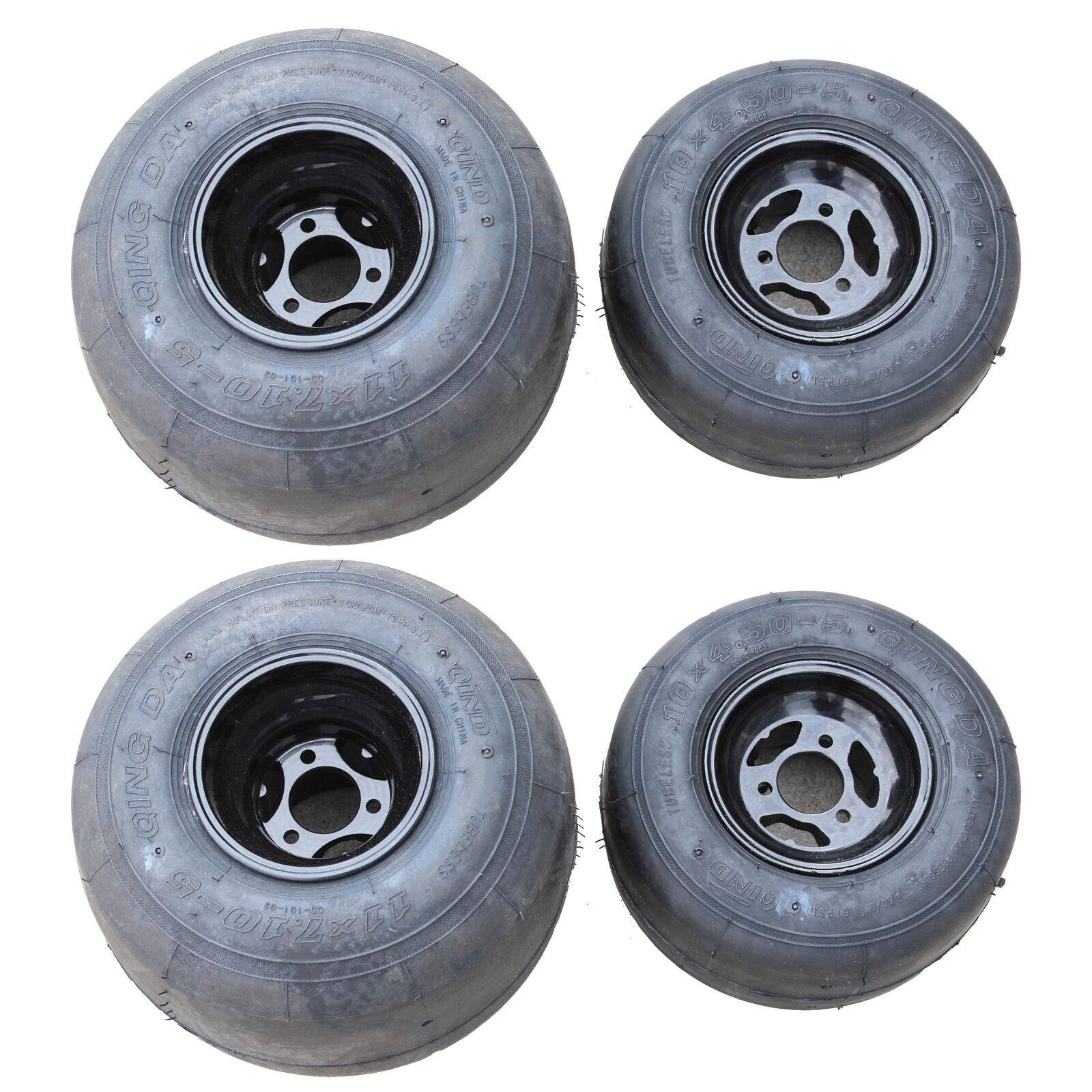2pcs 11x7.10-5" & 10x4.50-5" Wheels For Go Kart Drift Trike Racing Buggy - TDRMOTO