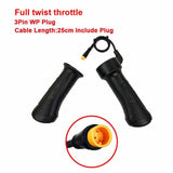 Electric Bike Twist Throttle Wuxing Waterproof Plug 22mm Full Twist Accelerator - TDRMOTO