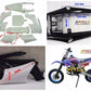 Apollo Plastic fairing STYLE Dirt Bike Motorcross Pit body fender orion 110 125 Blue - TDRMOTO
