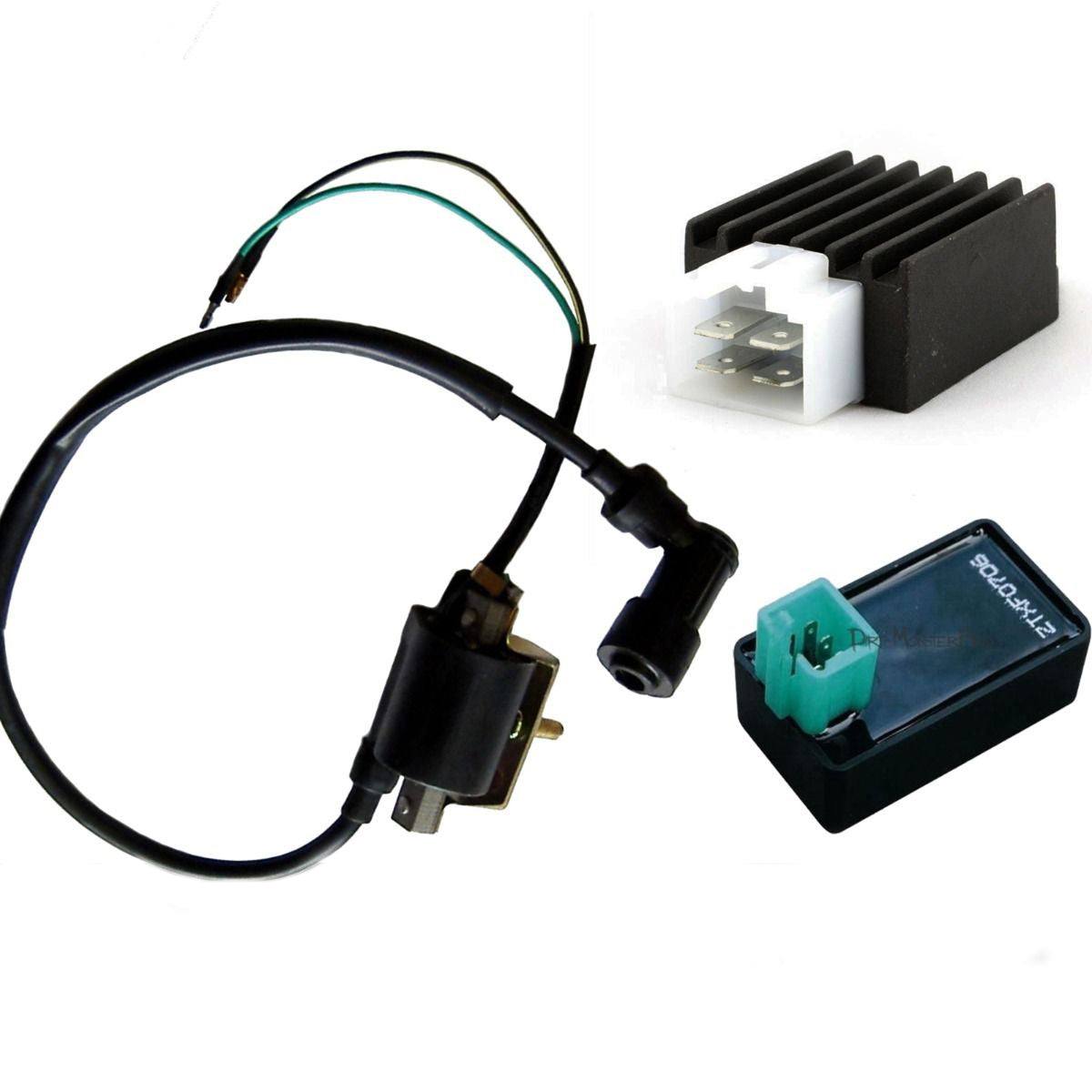 Ignition Coil + 5 Pins CDI UNIT + Regulator 125 150 250cc PIT Dirt Quad Bike ATV Buggy - TDRMOTO
