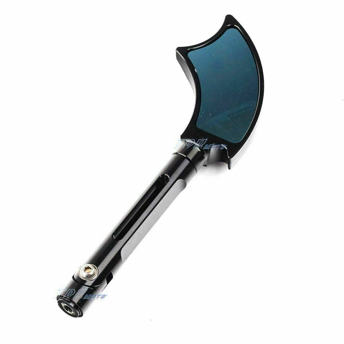 Pair of Quality Motorcycle 8MM 10MM CNC AXE Aluminum Rear View Side Mirrors CNC - TDRMOTO