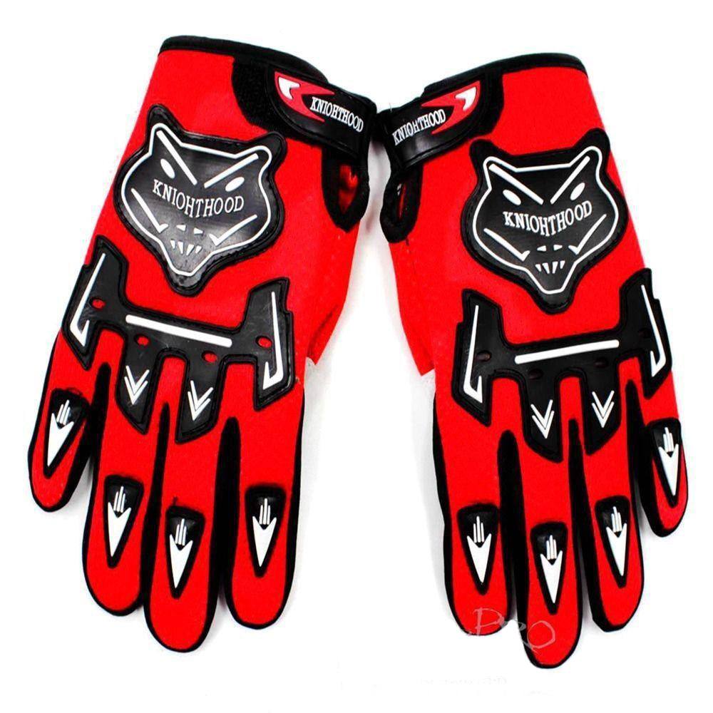 Adult Motocross MX Racing Gloves Off Road Riding Dirt Pit Trail Bike Atomik New - Red - TDRMOTO