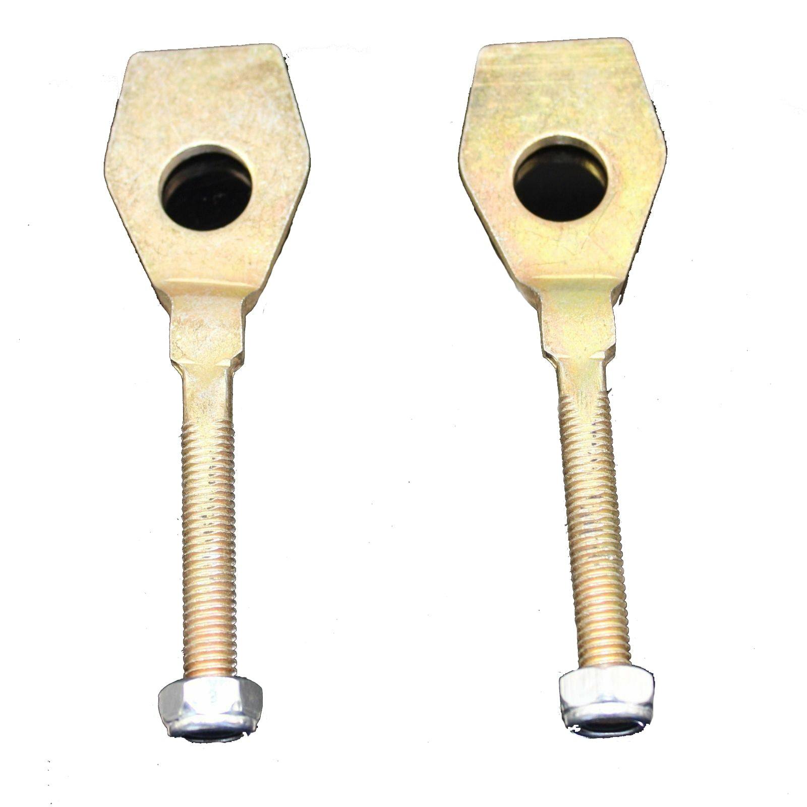2x New ATV Chain Adjuster Tensioner (8mm thread, 113mm long) for 15mm axles - TDRMOTO