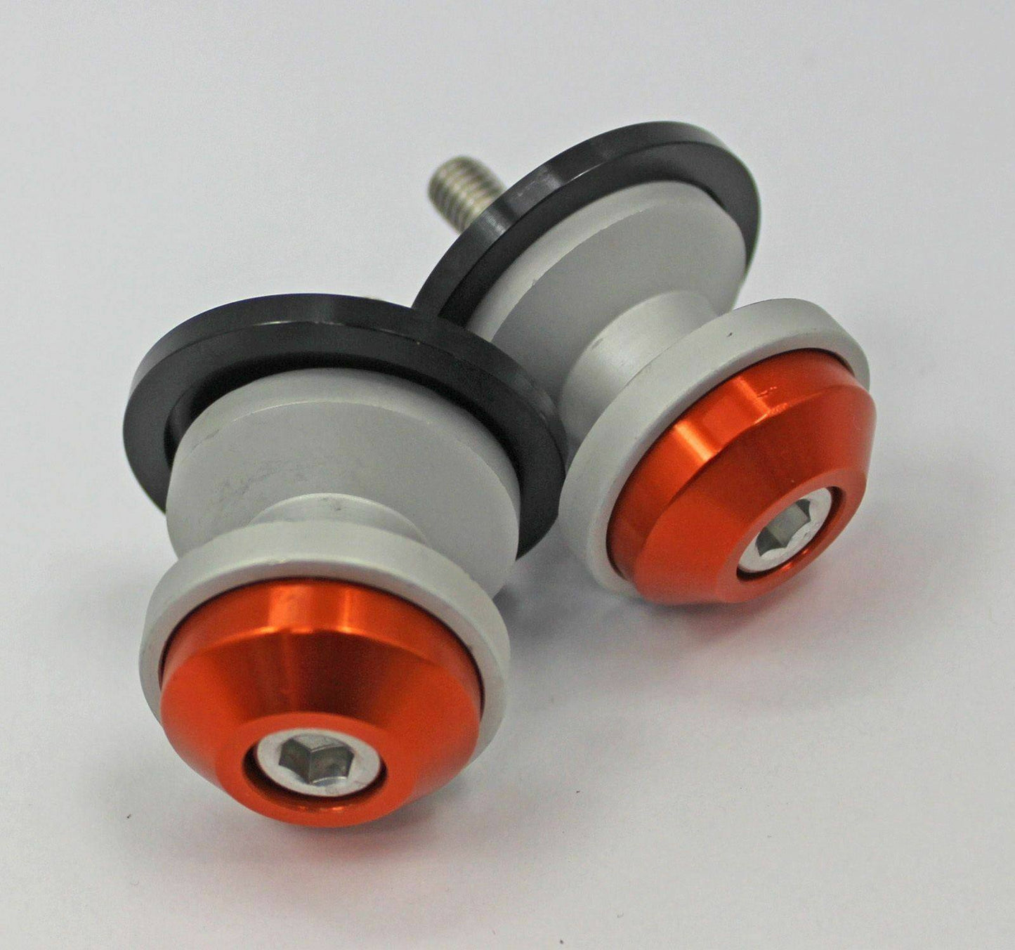 Universal Orange 6mm Motorcycle Bike Aluminum CNC Swingarm Sliders 6mm Spools - TDRMOTO