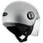 TDR Gloss Grey Open Face Motorcycle Helmet for Adult - TDRMOTO