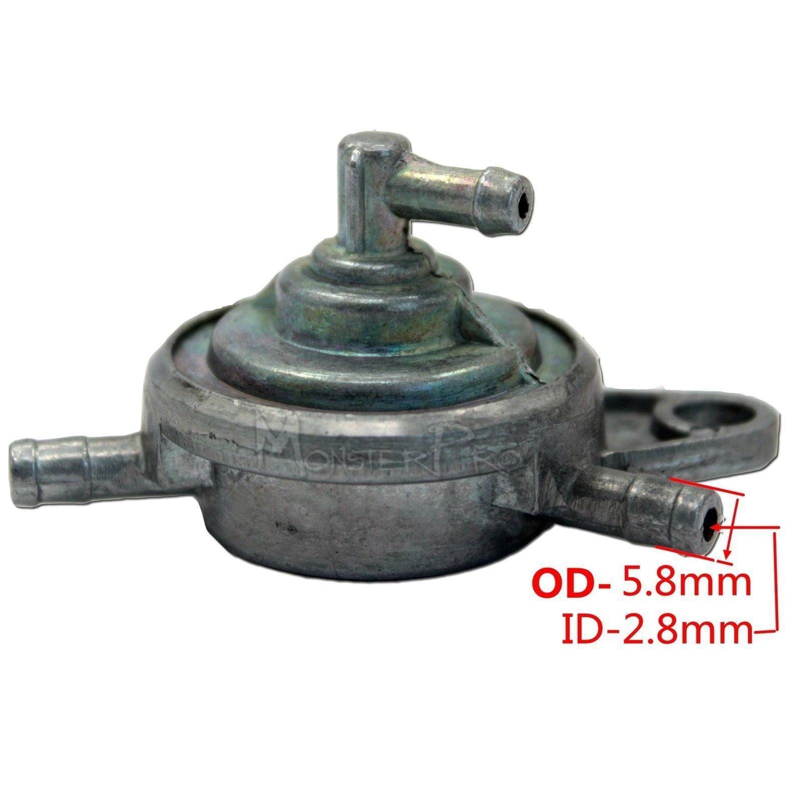 Vacuum Fuel Gas Pump Valve Petcock Switch For GY6 125cc 150cc Moped Scooter ATV - TDRMOTO