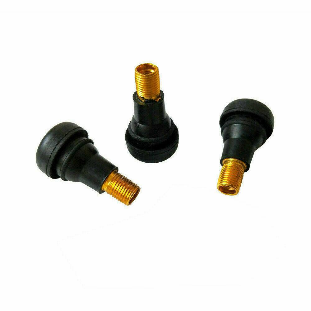 10x Car Auto TR 412 Snap In Tyre (Tire) Valve Rubber Tubeless Short Valve Stems - TDRMOTO