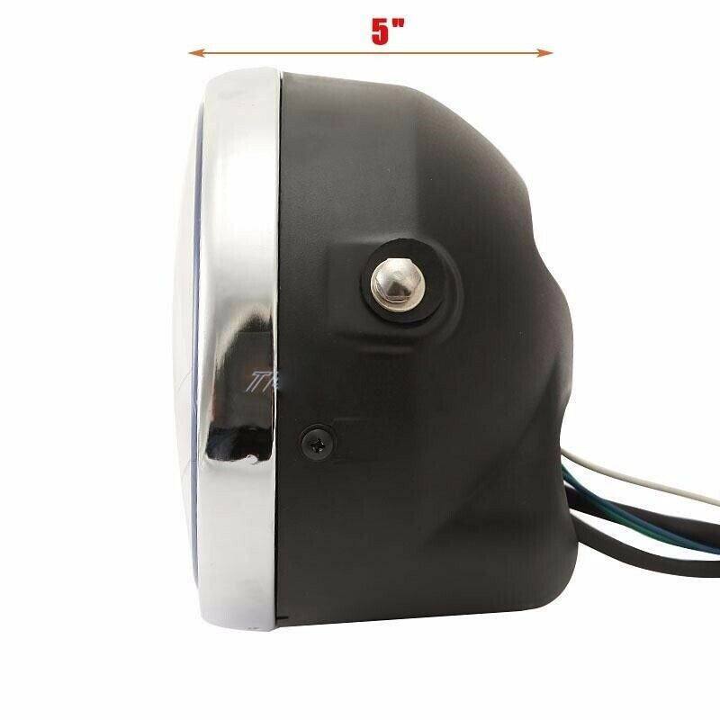 For Harley Bobber/Chopper/Touring/Custom Headlight Head Lamp With LED Signals - TDRMOTO