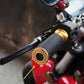 Motorcycle Handlebar Hand Grips Gold CNC 7/8" Bar w/ Throttle Tube Universal - TDRMOTO