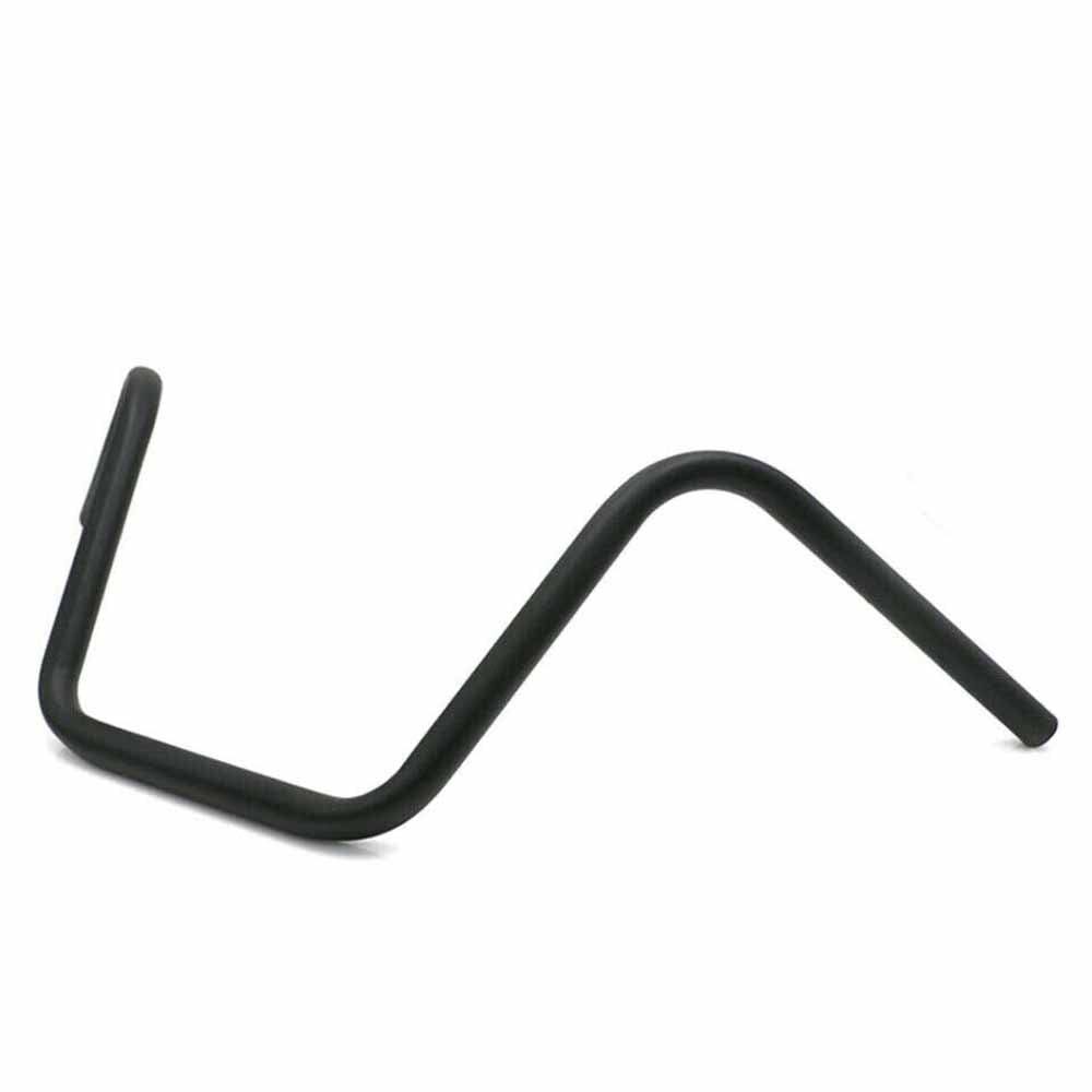 Black 25mm 1" Motorcycle Handlebars Ape Hanger Z Bar High Rise For Harley Suzuki - TDRMOTO