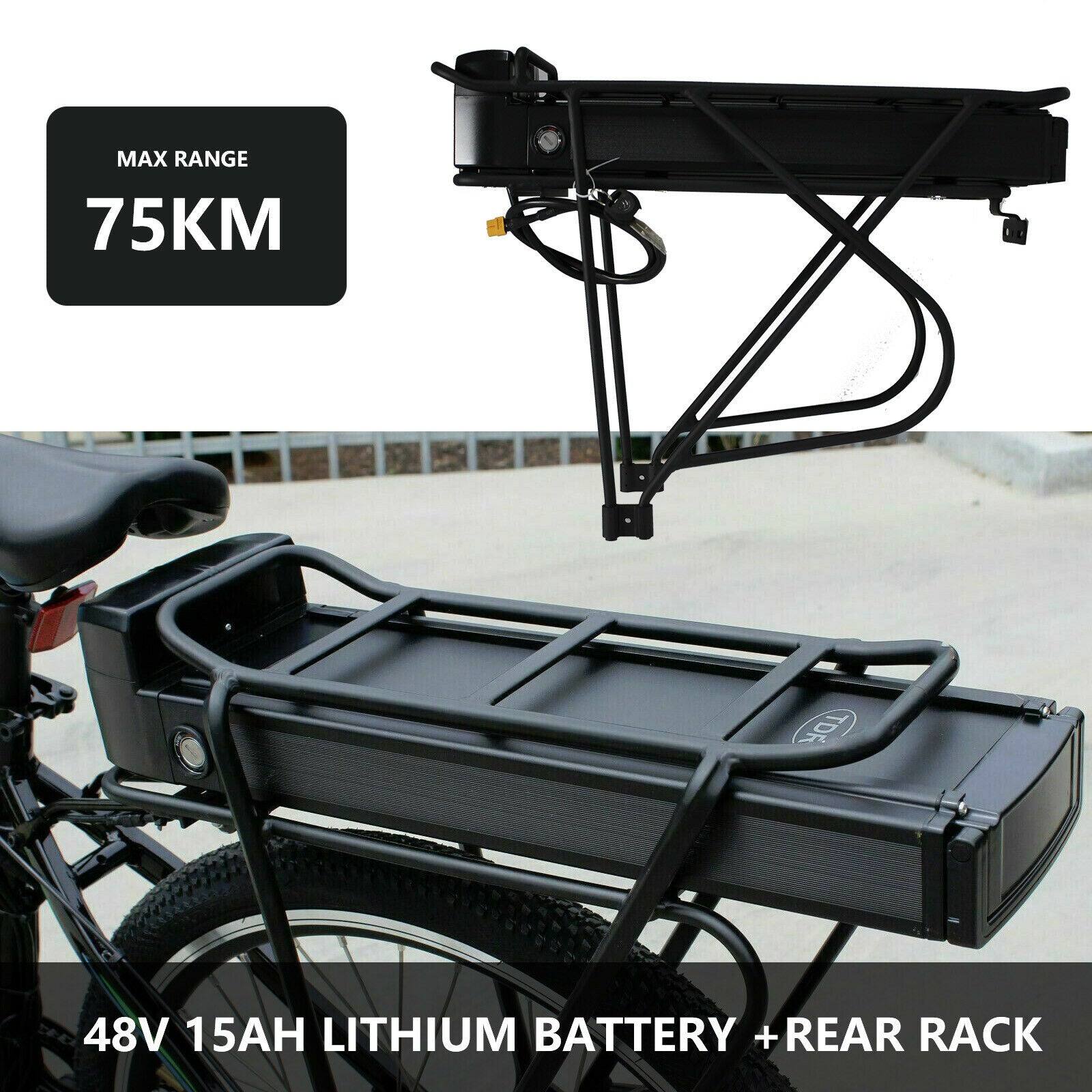 500W 27.5" Rear Hub 48V 15Ah Rear Rack Battery Electric Bike Conversion Kit - TDRMOTO