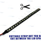 2x Front Fork LED Turn Signal Lights Indicator Strip For Kawasaki Honda Harley - TDRMOTO