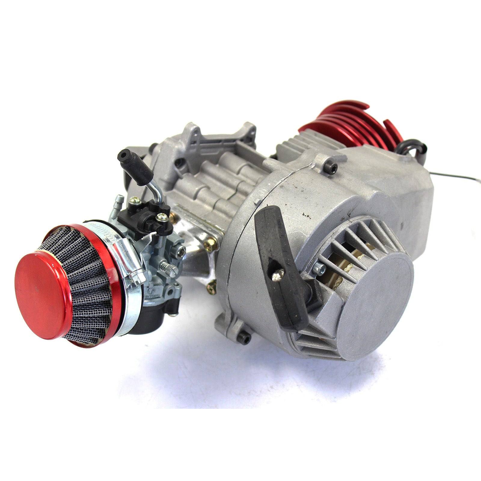Red 2 Stroke HP Racing Engine 49cc 47cc 50cc Pocket/Quad/Dirt Bike Pull Start - TDRMOTO