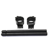 7/8" CNC 33mm Clip On Ons Fork Tube Handlebars Bar Regular Cafe Racer Adjustable - TDRMOTO