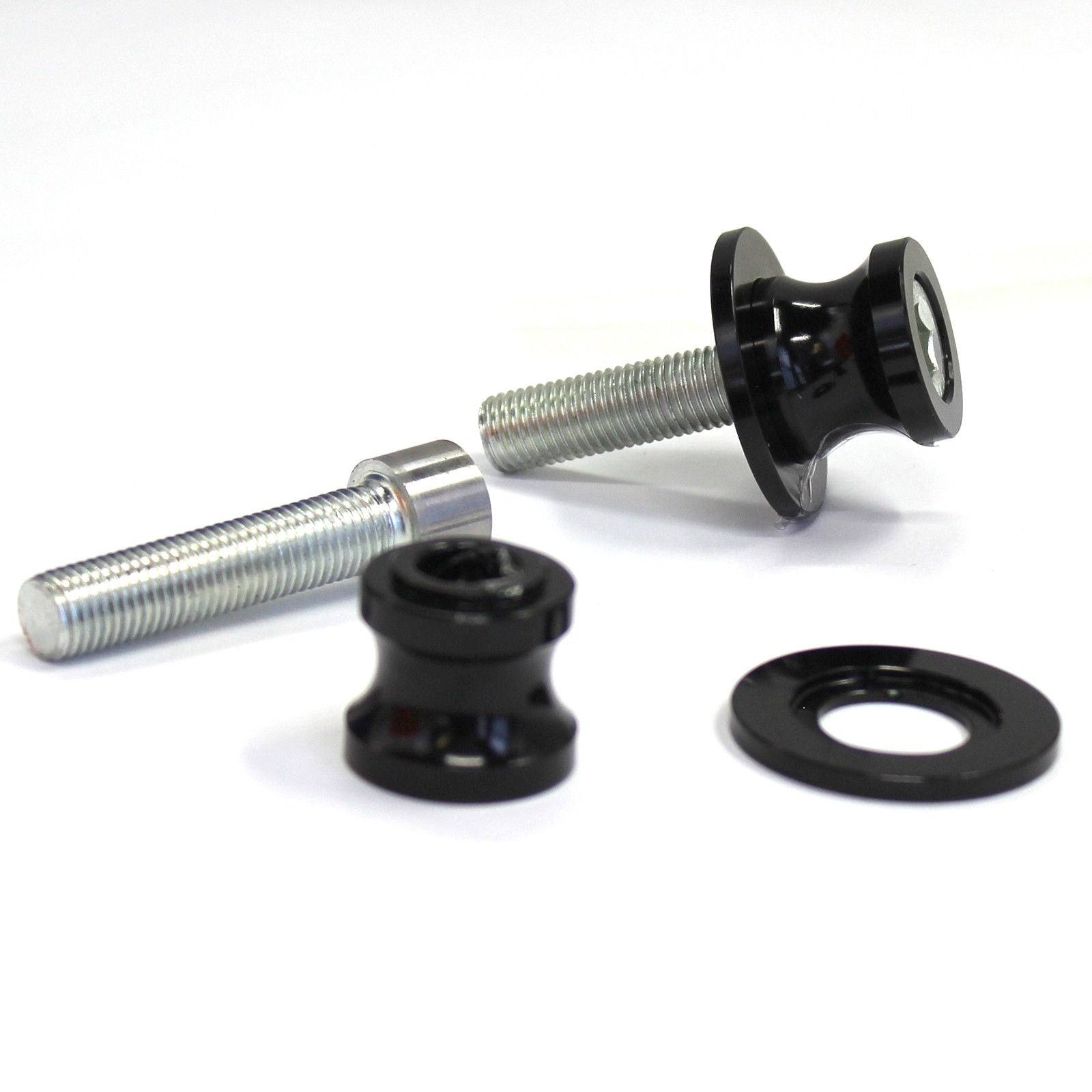 NEW 6 MM Rear Swingarm Motorcycle Spool Sliders Swing Arm Stand Bobbins BLACK AU - TDRMOTO