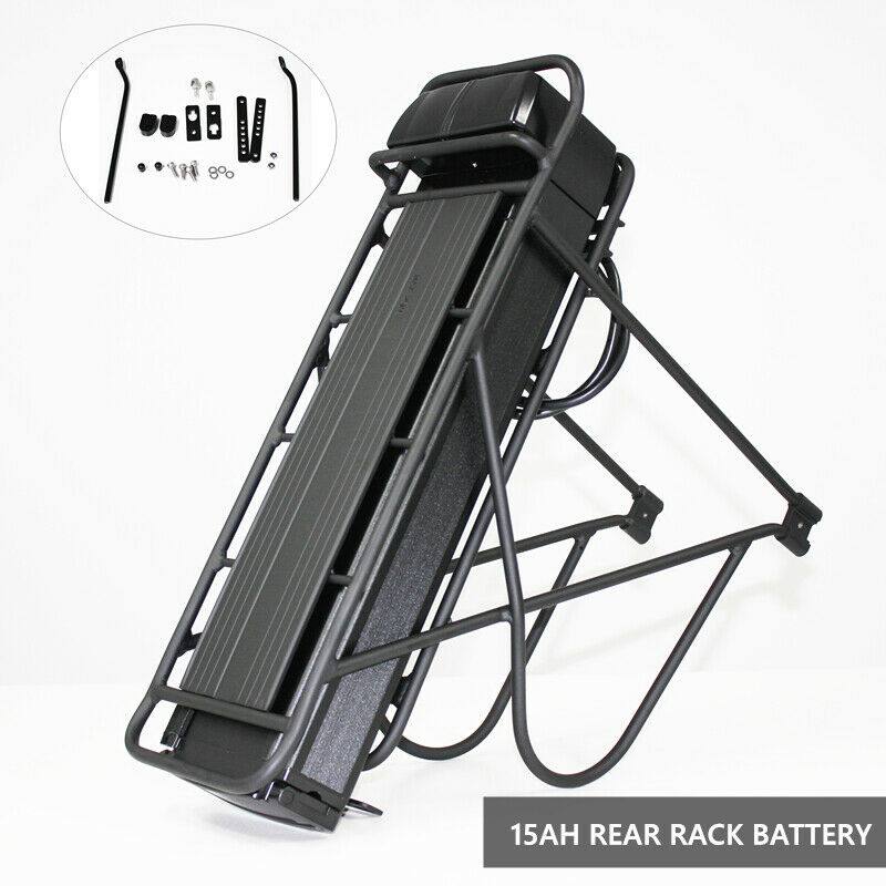 500W 27.5" Front Hub 48V 15Ah Rear Rack Battery Electric Bike Conversion Kit - TDRMOTO